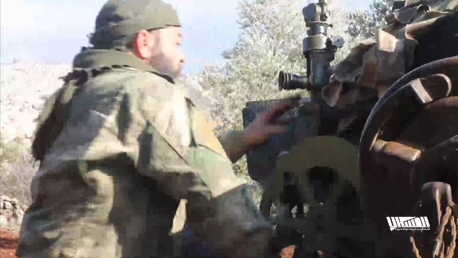 رباط طواقم مدفعية الفتح المبين على محاور ريف حلب الغربي